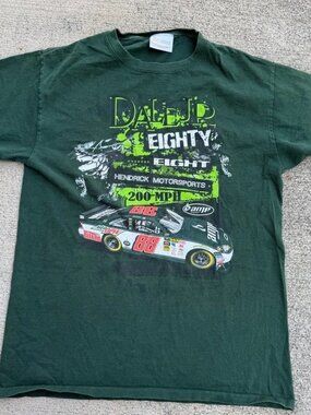 Dale Earnhardt Jr Shirt Mens Medium Green Chase Authentics Hendrick Motorsports